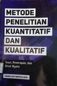 Image of METODE PENELITIAN KUANTITATIF DAN KUALITATIF