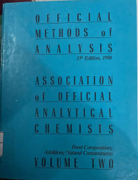 Image of OFFICIAL METHODS OF ANALYSIS