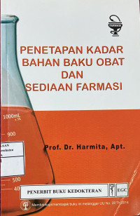 Image of PENETAPAN KADAR BAHAN BAKU OBAT DAN SEDIAAN FARMASI
