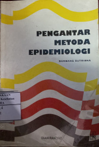 Image of PENGANTAR METODA EPIDEMIOLOGI